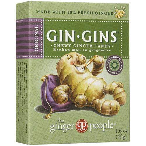 The Ginger People Candy Ginger People Gin Gins Chewy Ginger Candy Travel Pack 1.6 oz Box