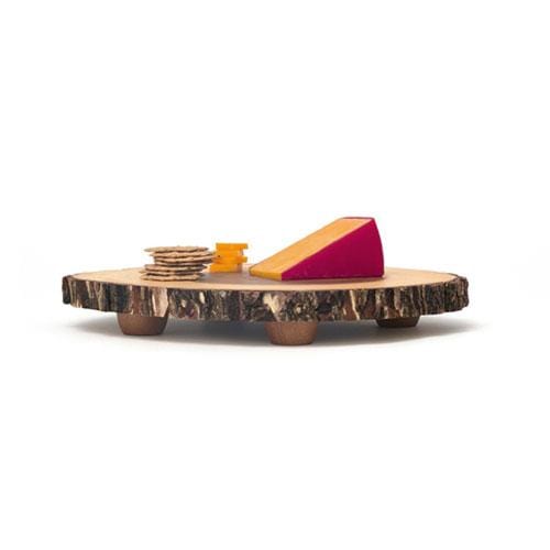 Lipper International Tray Lipper International Oval 10in-12in Natural Bark Serving Tray