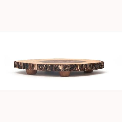 Lipper International Tray Lipper International Oval 10in-12in Natural Bark Serving Tray