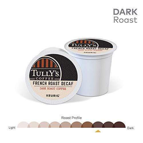 Tully&#39;s Coffee Coffee Tully&#39;s Coffee French Roast Decaf K-Cup Coffee - 24 Count Box