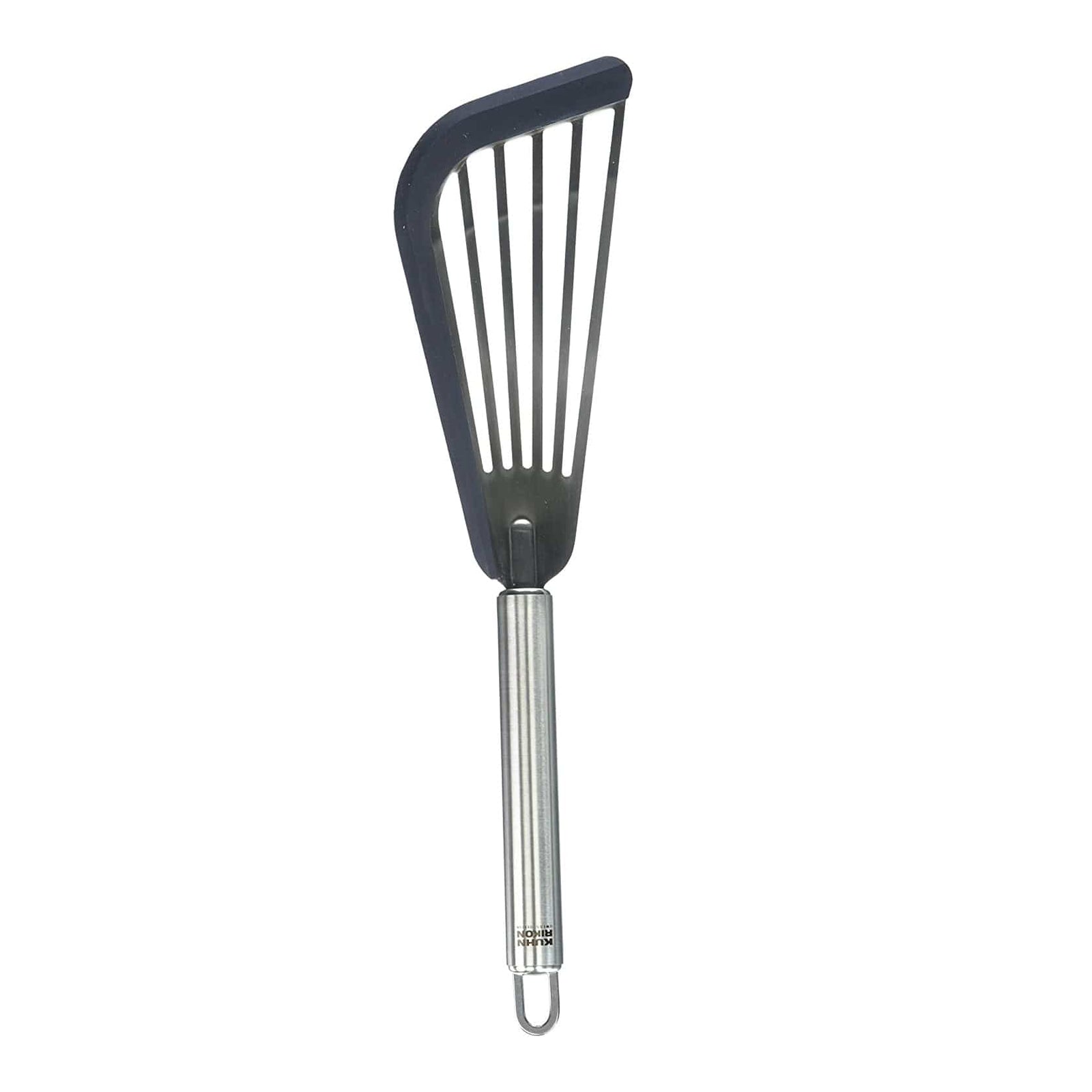 The Kuhn Rikon Turners Kuhn Rikon Soft Edge Slotted Fish Turner - Graphite