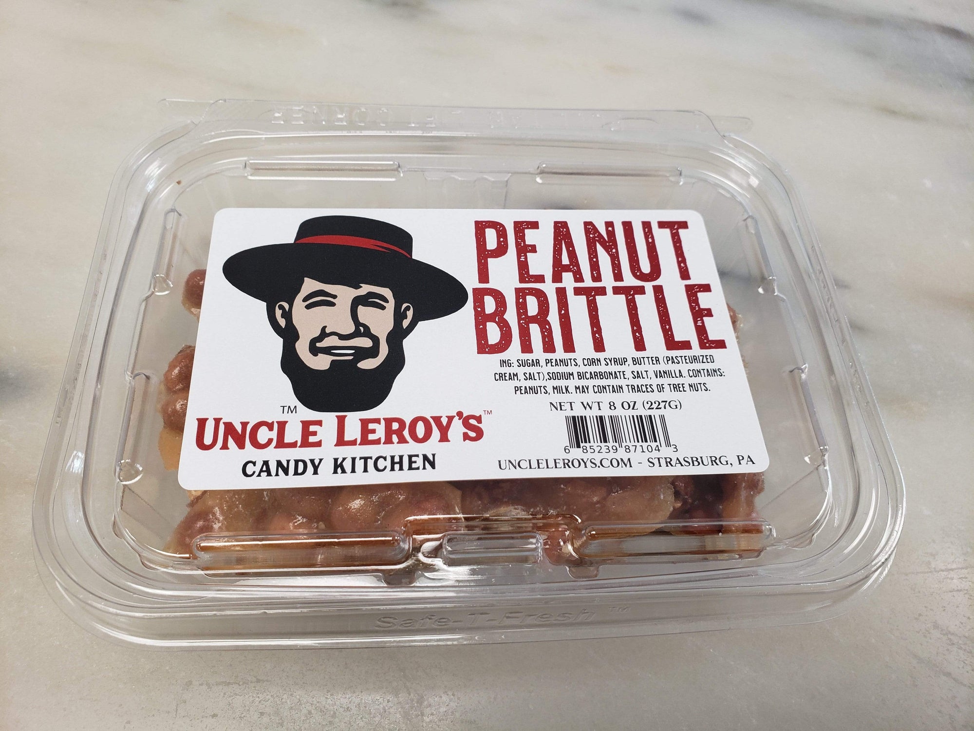 Uncle Leroy's Nuts & Snacks Uncle Leroy's Peanut Brittle 8 oz.