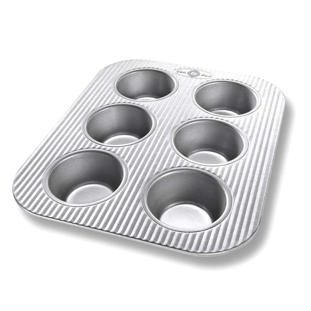 USA Pan Muffin Pan USA Pan 6 Cup Toaster Oven Muffin Pan