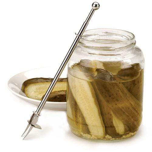 R.S.V.P Vegetable Gadgets RSVP Endurance Long-Reach Stainless Steel Pickle Fork