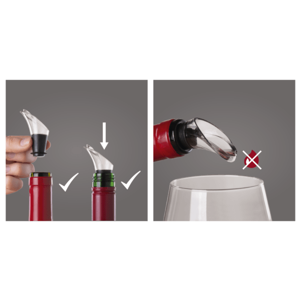 Vacuvin Wine Accessories Vacu Vin Wine Server Crystal Set of 2