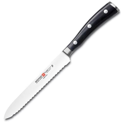 Wusthof Sausage Knife Wusthof Classic Ikon 5" Serrated Sausage Knife